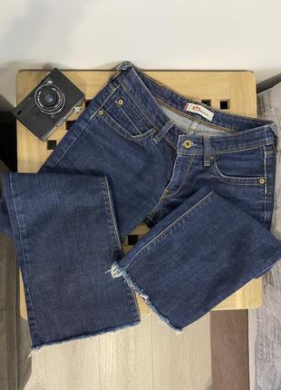 Темно-синие прямые джинсы levis 527 на низкой посадке3 фото
