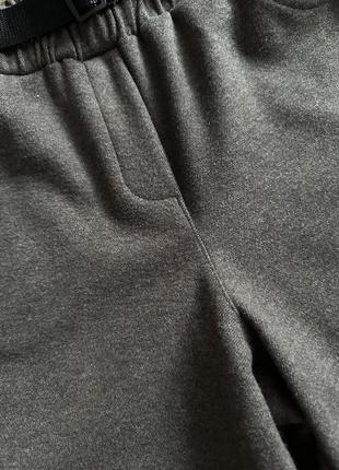 Теплые шерстяные брюки на резинке мом фасон5 фото