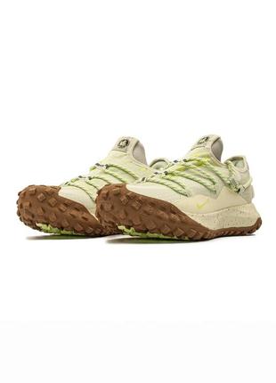 Кросівки жіночі / чоловічі зелені nike acg mountain fly low gore tex  se beige