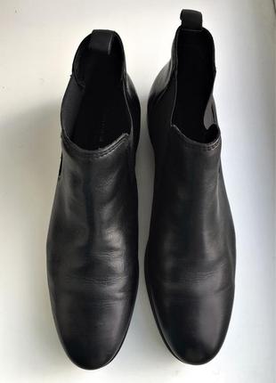 Шкіряні черевики челсі 41-42 розмір, натуральна шкіра zanon & zago черевики6 фото