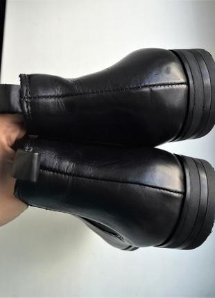 Шкіряні черевики челсі 41-42 розмір, натуральна шкіра zanon & zago черевики7 фото