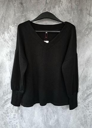 Жіночий теплий джемпер,светр,пуловер, орієнтовно 50/52, див. заміри в описі товару