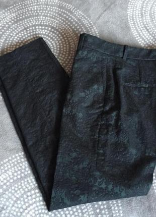 Жіночі розкішні брюки сигари з жакардової тканини