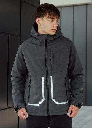 Куртка цвета графит staff cu soft shell graphite