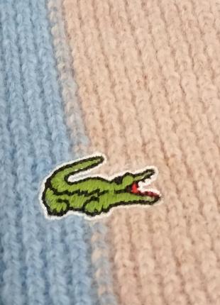 Шарф шерстянной  lacoste original4 фото