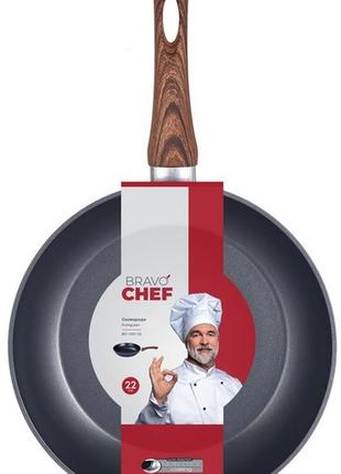 Сковорідка bravo chef класична 22 см3 фото