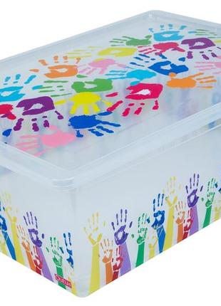 Контейнер qutu light box color hands, 25л