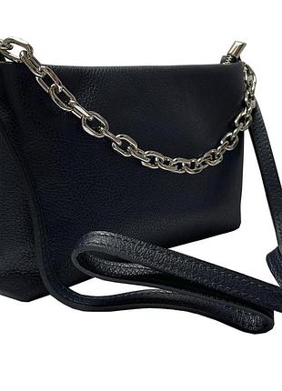 Сумка tony perotti italy женская кожаная borsa ca045-01bl blue синяя