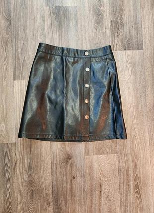 Юбка эко кожа