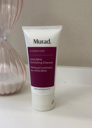 Exfoliating cleanser murad hydration aha/bha exfoliating cleanser  засіб гель для очищення обличчя #розвантажую