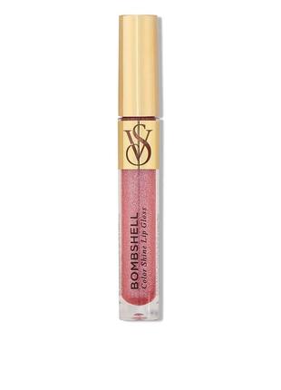 Блиск для губ victoria's secret bombshell  color shine lip gloss (11 oz.)