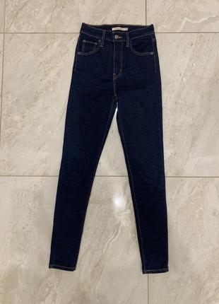 Оригинальные джинсы levis скинни mile high super skinny зауженные высокая посадка премиум деним кожаный levi’s6 фото