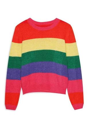 Яркий мохеровый свитер primark