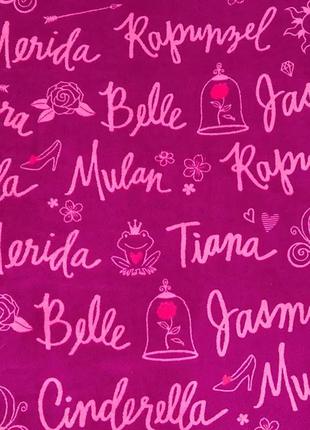 Детский плюшевый плед принцессы диснея, 152х127 см, disney оригинал