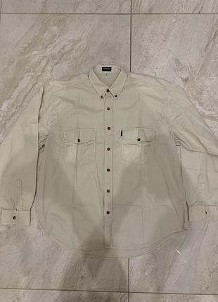 Вінтажна сорочка wrangler чоловіча молочна