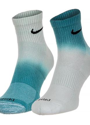 Женские носки nike u nk everyday plus cush ankle  бирюзовый 42-46 (7ddh6304-909 42-46)