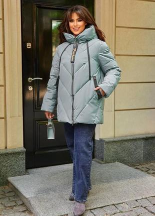 Женская куртка зимняя 54-645 фото