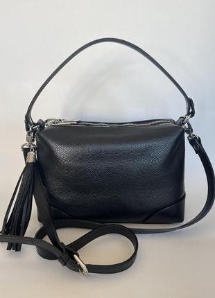 Сумка женская кожаная assa 1364 кожа флотар