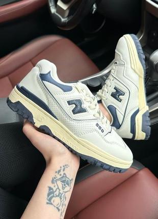 New balance 550 grey novy blue кросівки, взуття