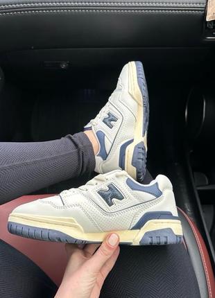 New balance 550 grey novy blue кроссовки, обувь2 фото