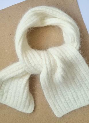 Шарф ангора дитячийдитячий зимовий шарфик з ангори. дуже приємний на дотик, м'який.8 фото
