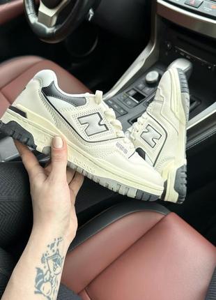 New balance 550 beige (black) кросівки, взуття