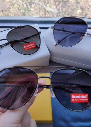 Стильные солнцезащитные очки капля авиатор beach force polarized на маленькое лицо1 фото
