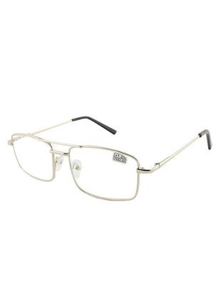 Очки металлическая оправа vizzini 1008 стекло , готовые очки, очки для коррекции, очки для чтения