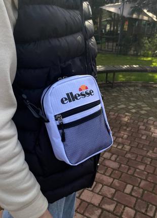 Мессенджер ellesse белый, борсетка элис, сумка через плечо мужская/подростковая/женская унисекс купить бананка1 фото