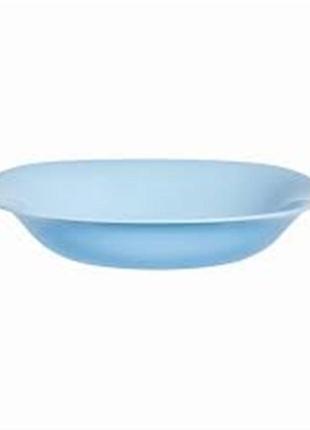 Luminarc сarine light blue тарілка глибока супова квадратна 21см
