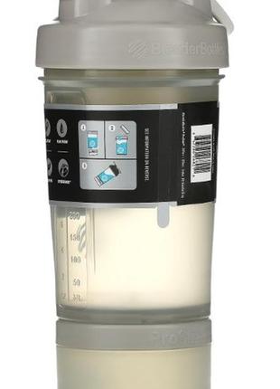 Шейкер спортивный с пружиной для спортивного питания blenderbottle 650ml с 2-мя контейнерами grey va-337 фото
