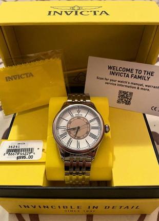 •годинник invicta vintage quartz white dial watch.