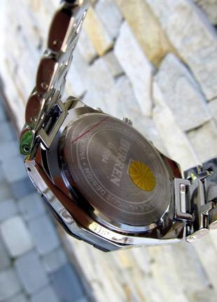 Часы мужские кварцевые curren chronometer наручные серебряные, карен