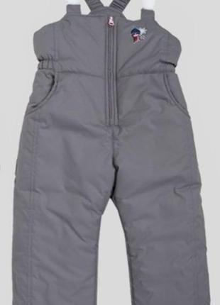 Полукомбинезон зимний р.92-98 детский штаны зимние комбинезон утепленный для девочки2 фото
