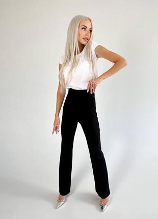 Довгі брюки з високою талією8 фото