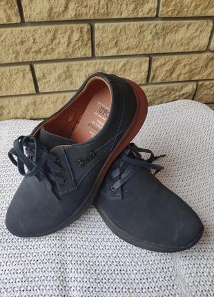 Туфли мужские спортивного стиля из экокожи( нубук), подошва прошита uf0qq