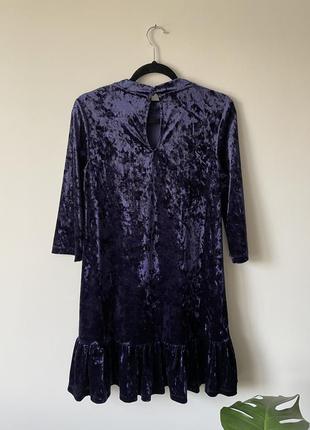 Оксамитова сукня з рюшами від ca9 фото