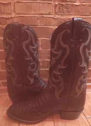 Ковбойські чоботи з шкіри крокодила3 фото