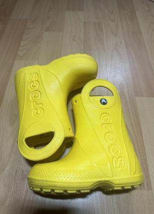 Детские резиновые сапоги handle rain crocs