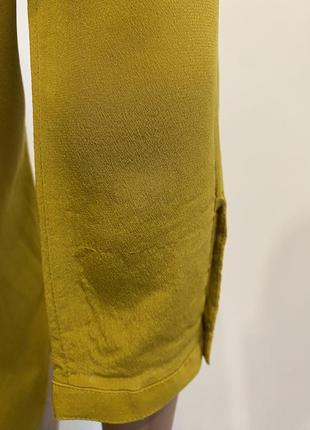 Шелковая горчичная блуза4 фото