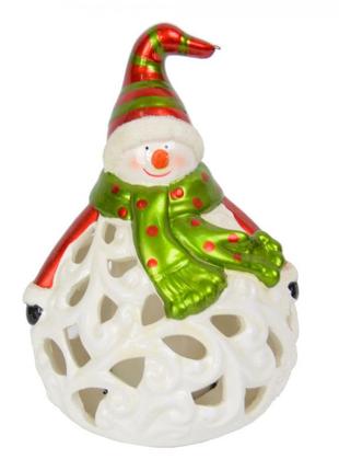 Новогодний декор "снеговик, пингвин" с подсветкой 21*15см