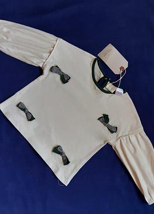 Кофта zara baby плотный бархатистый лонгслив на 1-1,5 года
