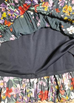 Жатая юбка с цветами4 фото
