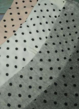 Набор 7 пар высокие носки горошек3 фото