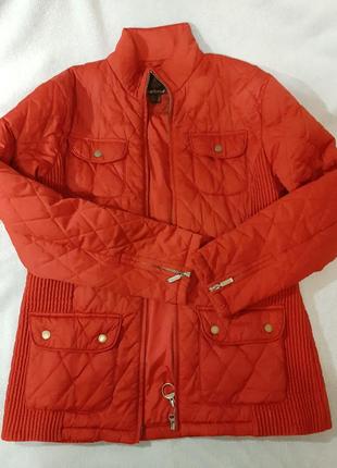 Оригінальна жіноча куртка barbour теракотового кольору розмір uk144 фото