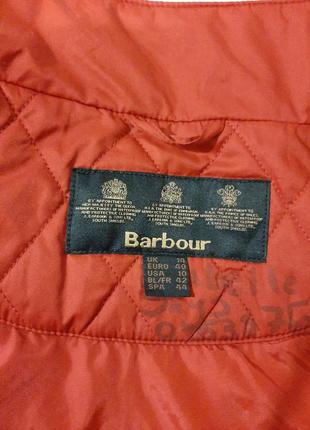 Оригінальна жіноча куртка barbour теракотового кольору розмір uk146 фото