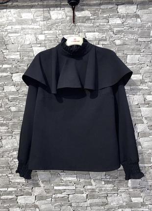 Блузка, черная блузка1 фото