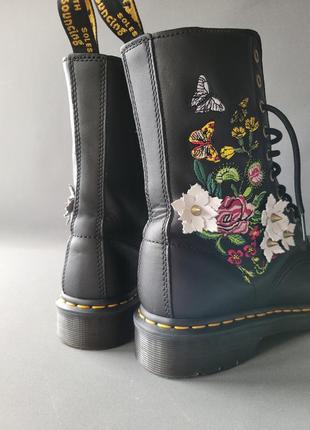 Dr. martens 1490 bloom кожаные ботинки6 фото