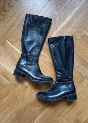 Чоботи шкіряні чорні