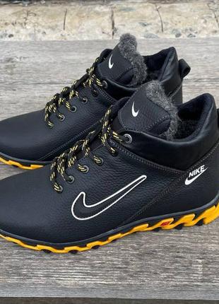 Чоловічі шкіряні зимові кросівки nike